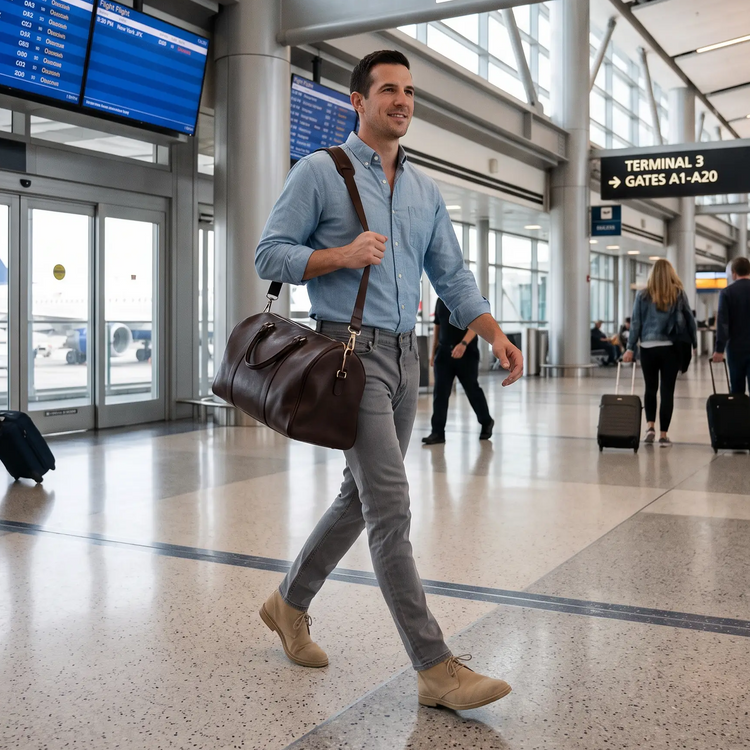 Men wearing Gris claro Slim Stone Jeans
