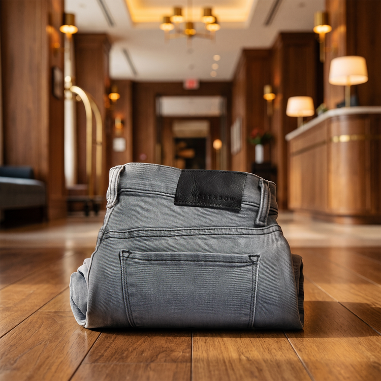 Men wearing Gris claro Slim Stone Jeans