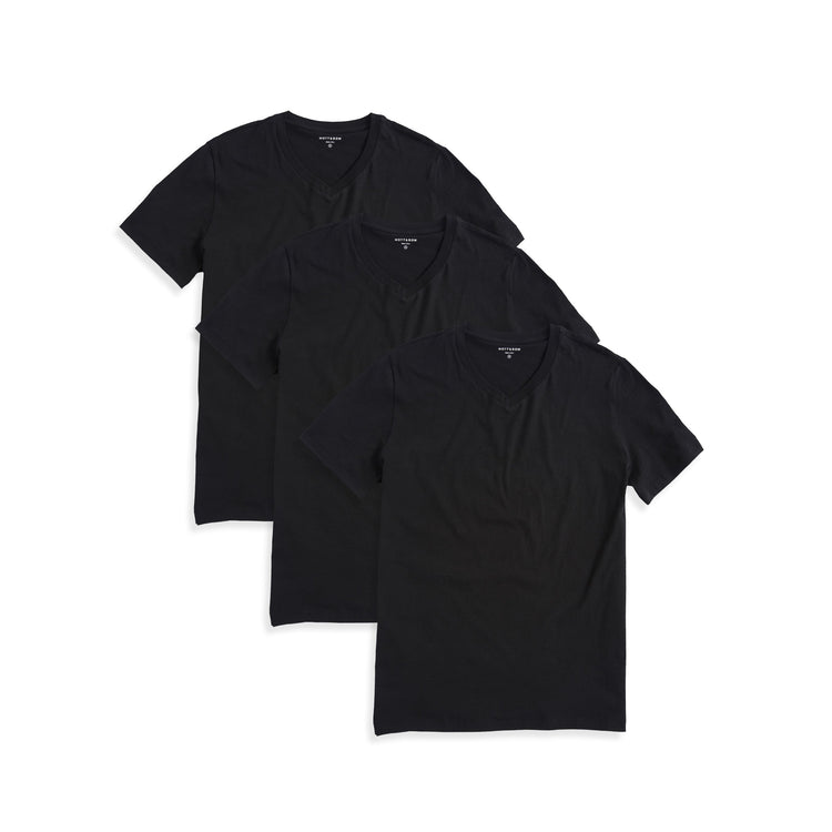 Men wearing Black Classic V-Neck Driggs 3-Pack