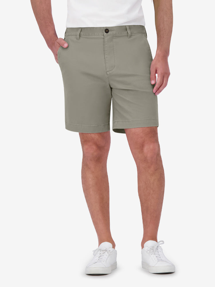 Men wearing Light Sage Stretch Chino Short