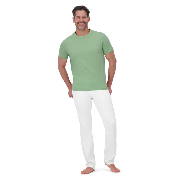 Men wearing Pistachio Classic Crew Driggs Tee