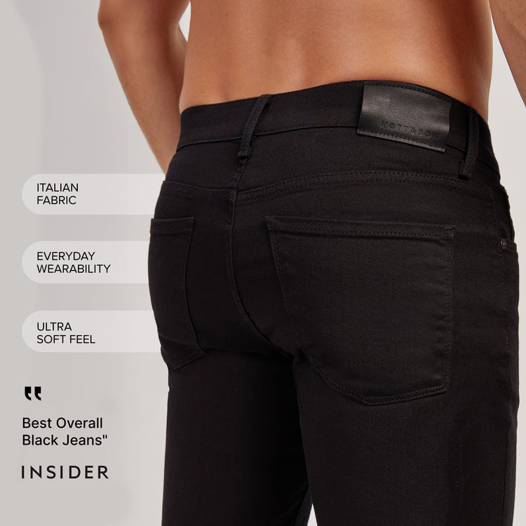 Men wearing Noir Slim Jay Jeans