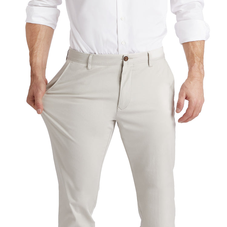 Men wearing Beige Everyday Comfort Slim Chino Pants