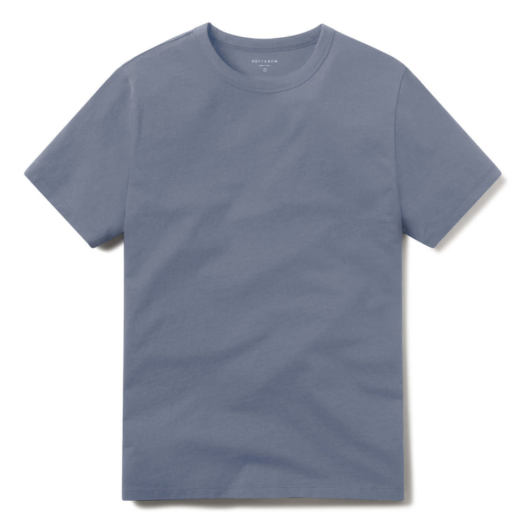 Men wearing Bleu Vintage Classic Crew Driggs Tee