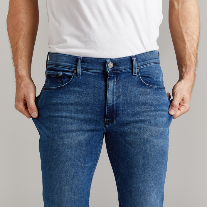 Men wearing Medium Blue Skinny Staple Jeans