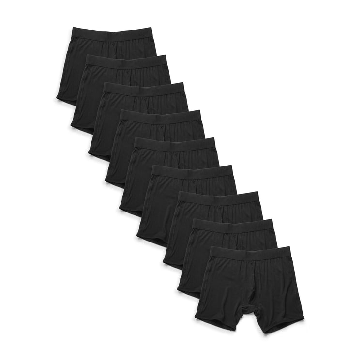 Men wearing Black Boxer Brief 9-Pack