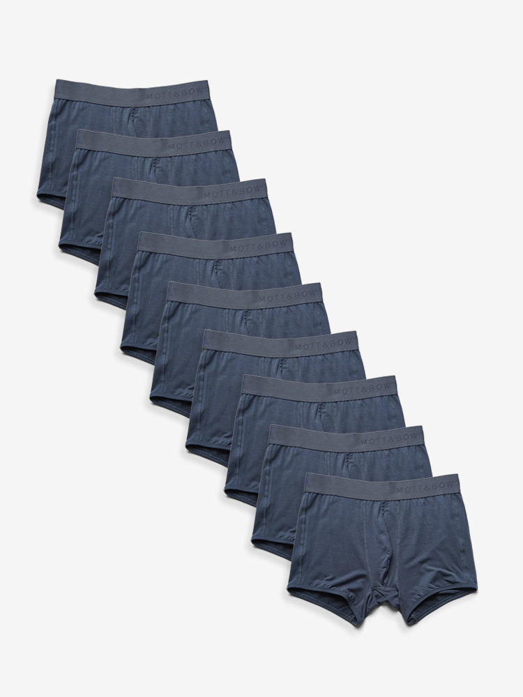 Men wearing Steel Gray Trunks 9-Pack