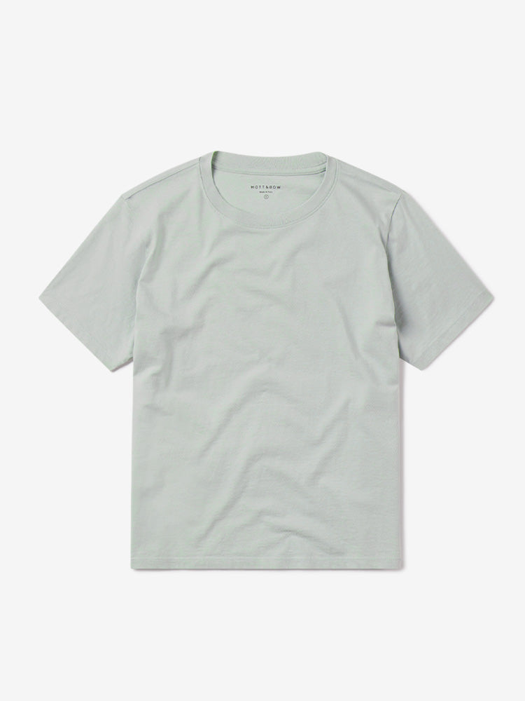 Women wearing Honeydew Everyday Cotton Crew Tee
