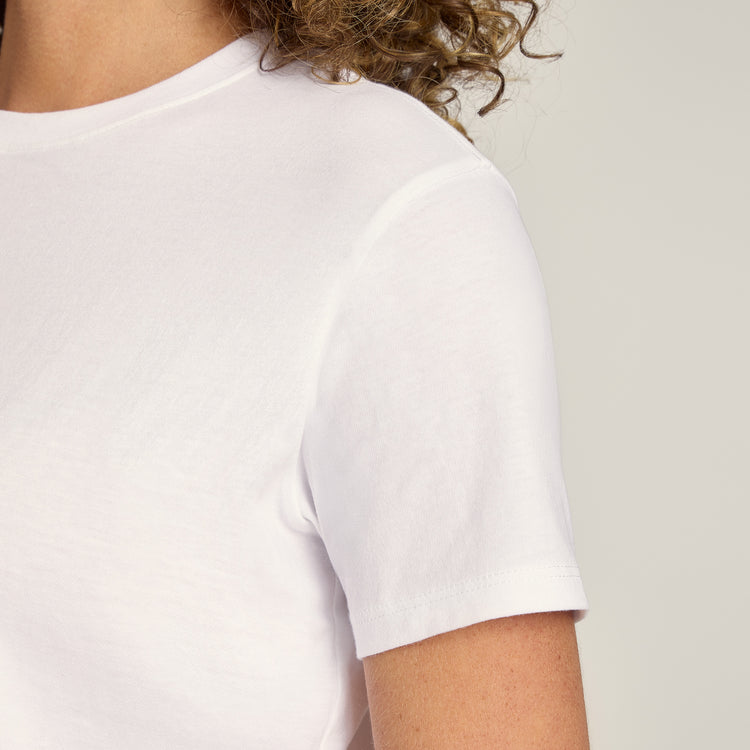 Women wearing Blanco Everyday Cotton Crew Tee