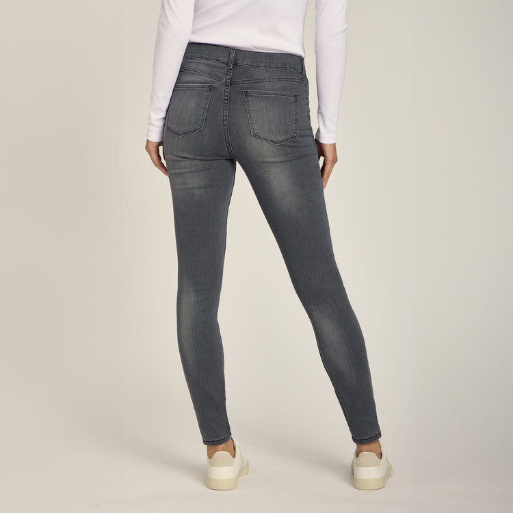 Women wearing Medium Gray High Rise Skinny Orchard Jeans