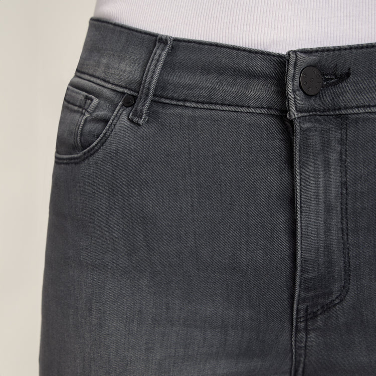 Women wearing Medium Gray High Rise Skinny Orchard Jeans