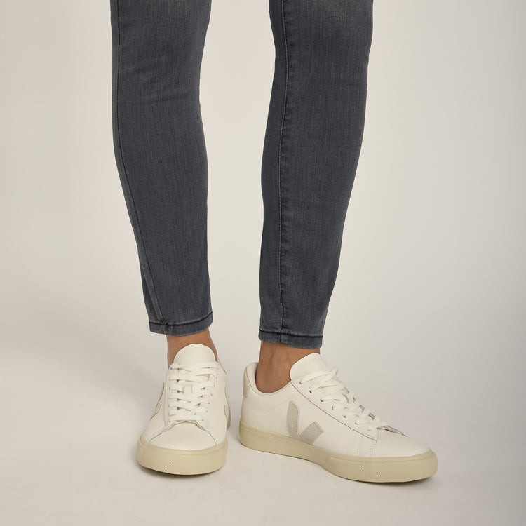 Women wearing Medium Gray High Rise Skinny Orchard Jeans