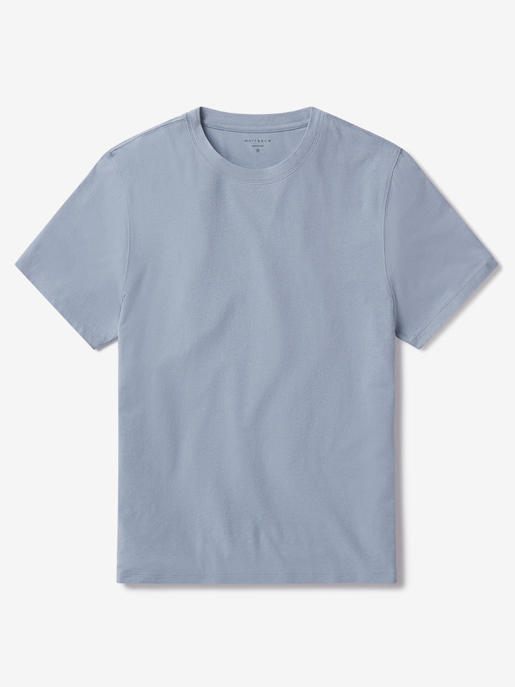 Men wearing California Blue Luxe Stretch Tee
