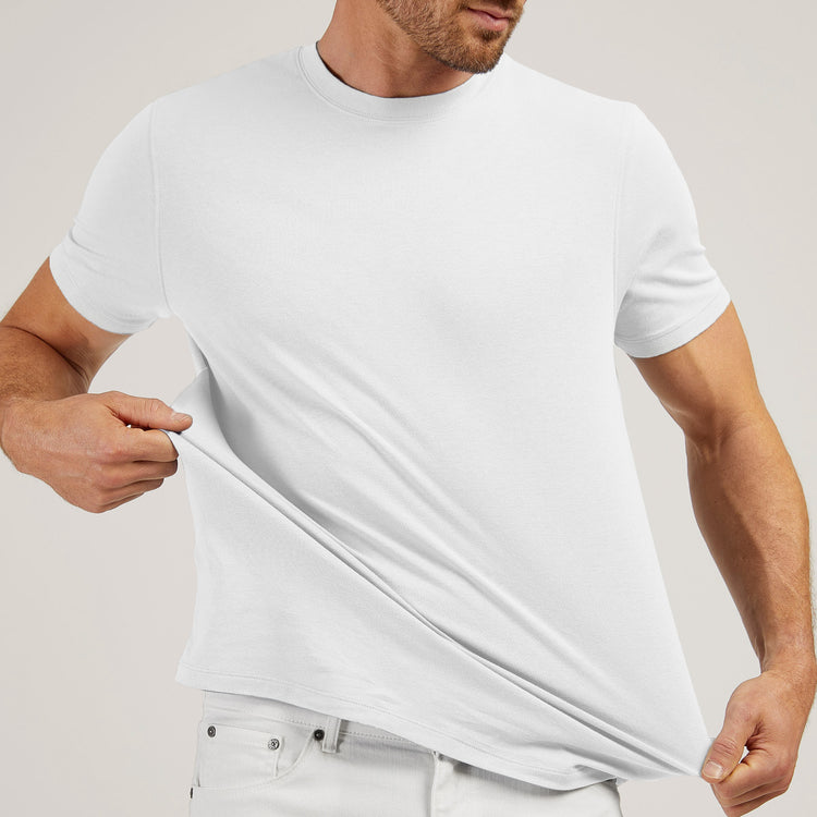 Men wearing Blanco Luxe Stretch Tee