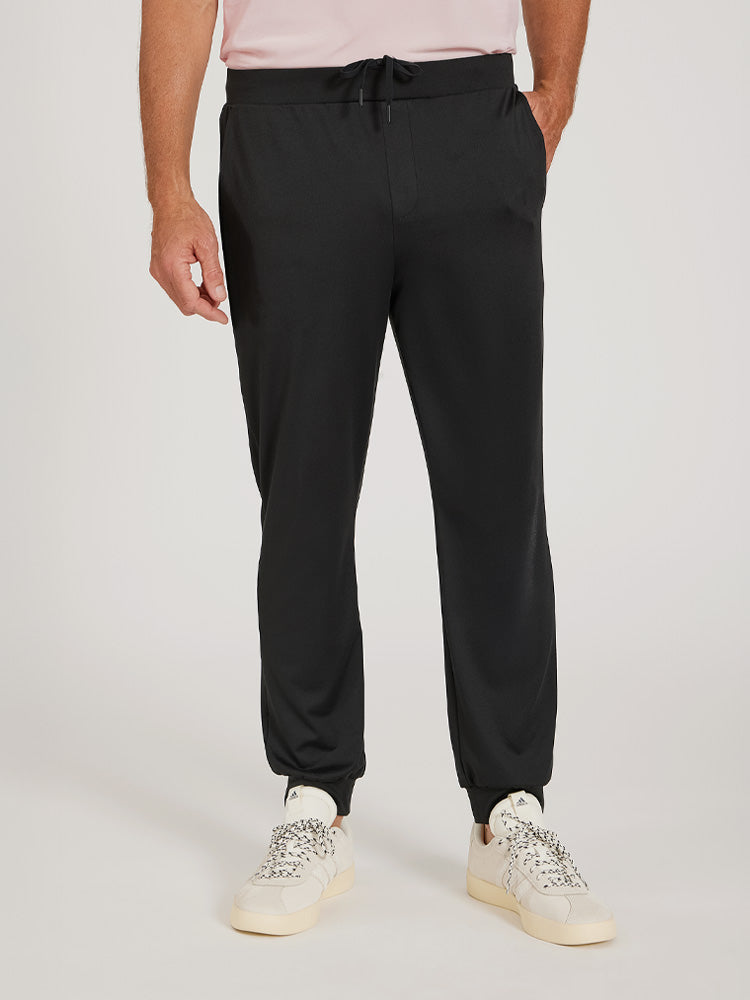 Men wearing Silver Gray Heather The Performance Stretch Jogger