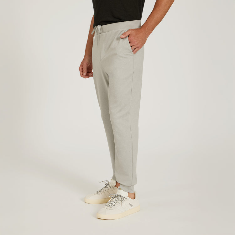 Men wearing Silver Gray Heather Performance Stretch Jogger