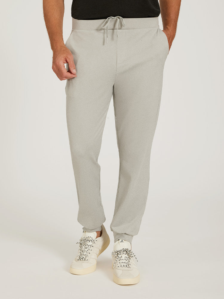 Men wearing Silver Gray Heather The Performance Stretch Jogger
