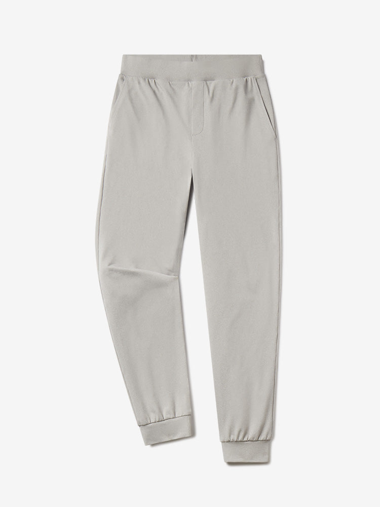 Men wearing Silver Gray Heather Performance Stretch Jogger
