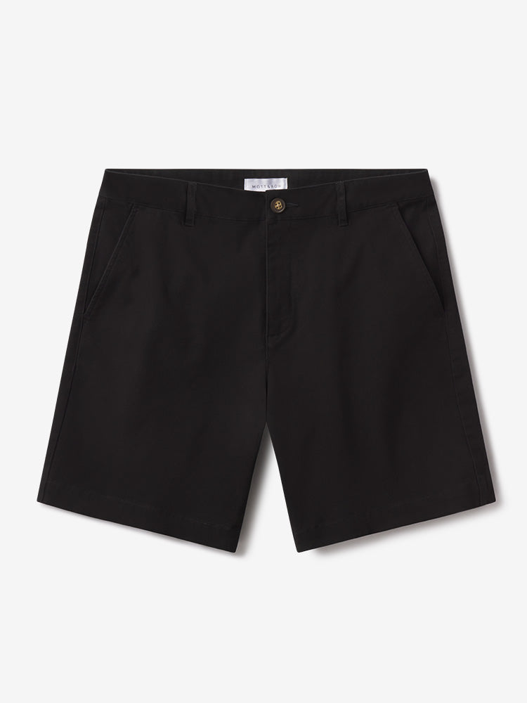 Men wearing Black Stretch Chino Short