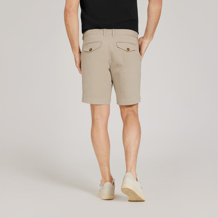 Men wearing Ecru Stretch Chino Short