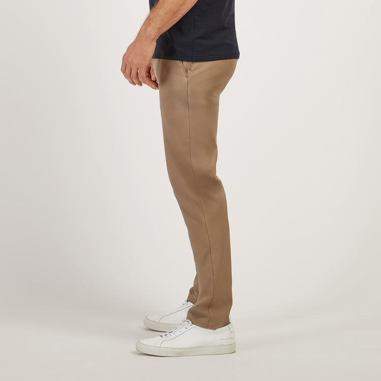 Men wearing Khaki Slim Tech Pants