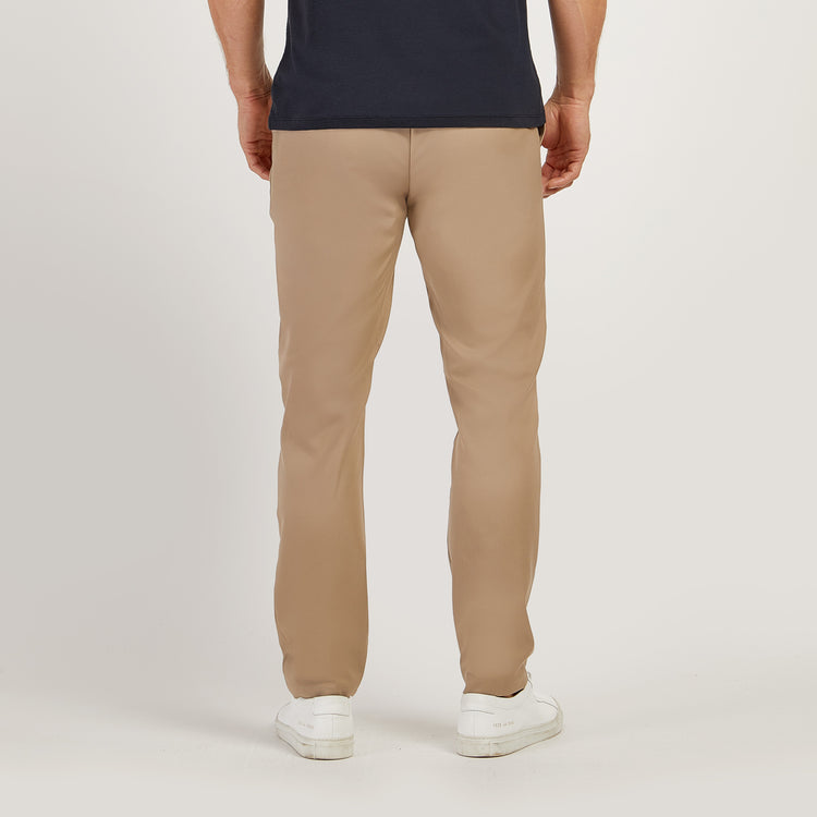 Men wearing Khaki Slim Tech Pants