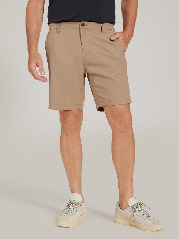 Men wearing Black Tech Shorts