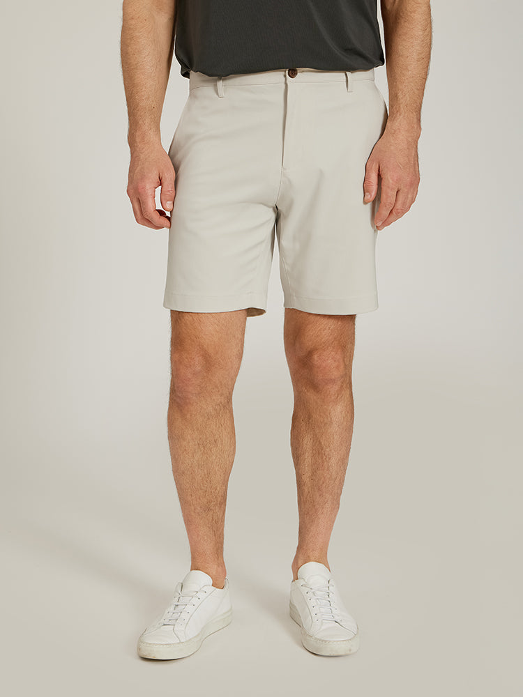 Men wearing Black Tech Shorts