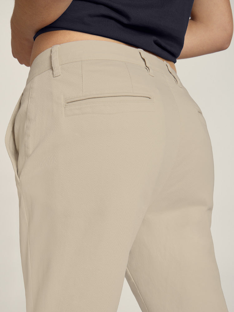 Women wearing Ecru My Boyfriend's Chinos Pants