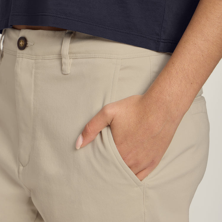 Women wearing Ecru My Boyfriend's Chinos Pants