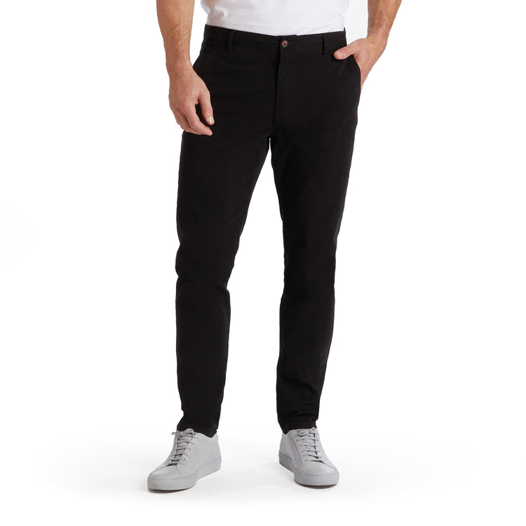 Men wearing Black Everyday Comfort Slim Chino Pants