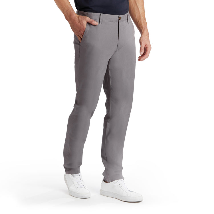 Men wearing Gray Everyday Comfort Slim Chino Pants