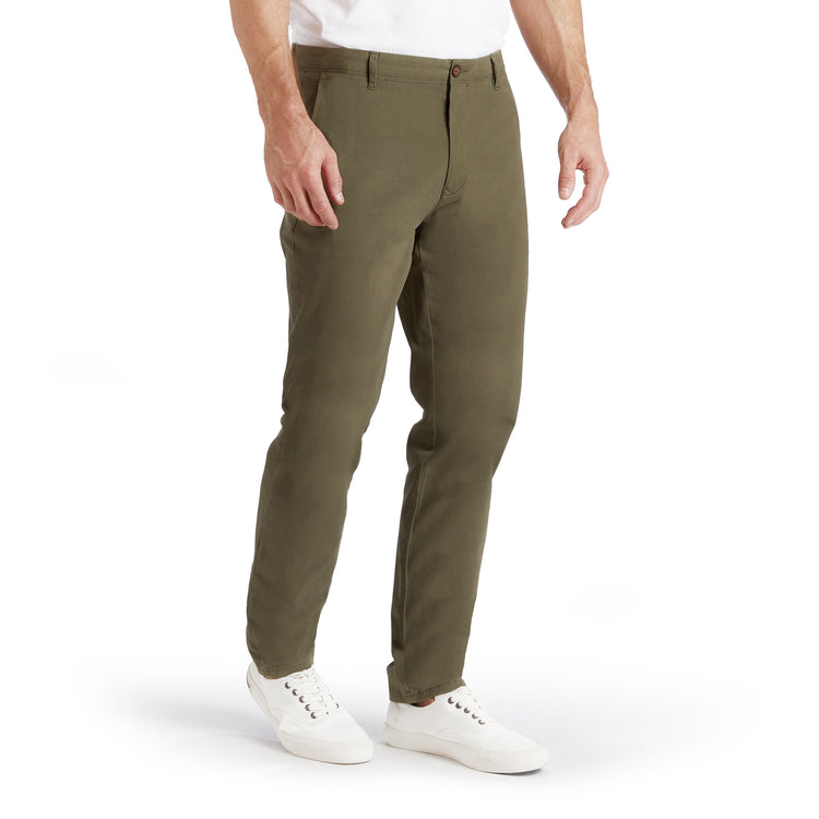 Men wearing Green Everyday Comfort Slim Chino Pants