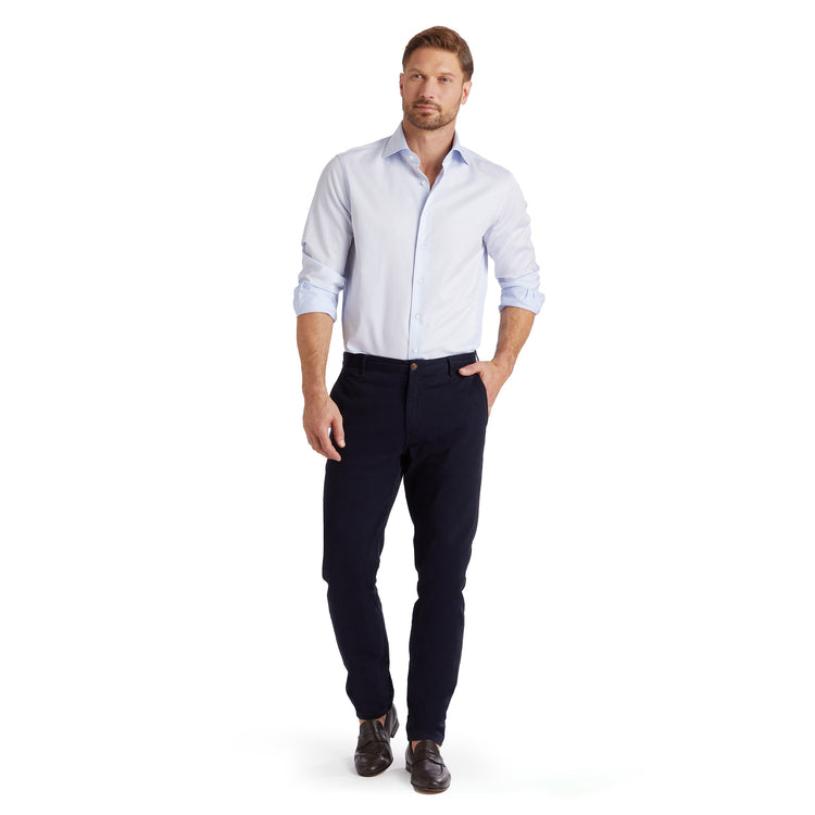 Men wearing Azul marino Everyday Comfort Slim Chino Pants