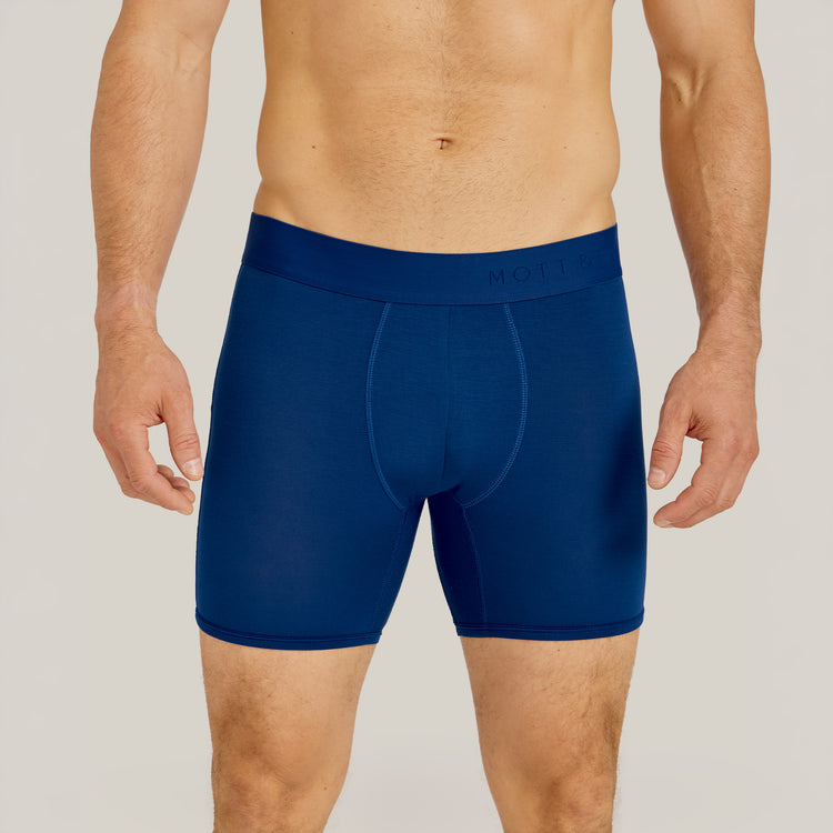 Men wearing Sapphire Second Skin Boxer Brief