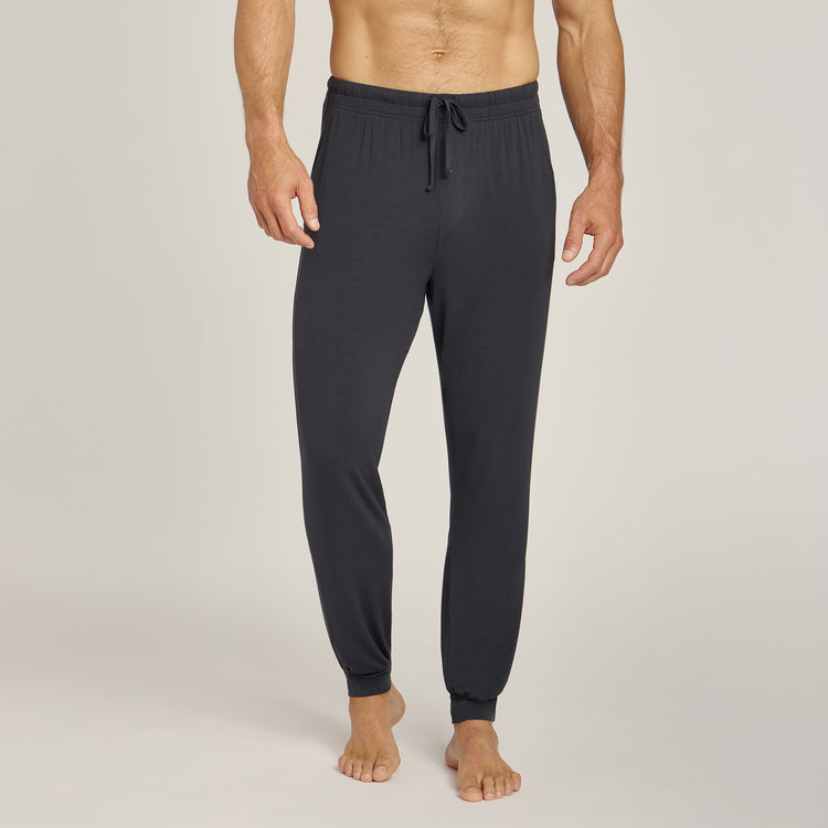 Men wearing Dark Gray Pajama Pants