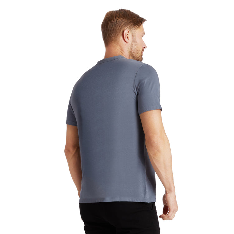 Men wearing Bleu Vintage Classic Crew Driggs Tee