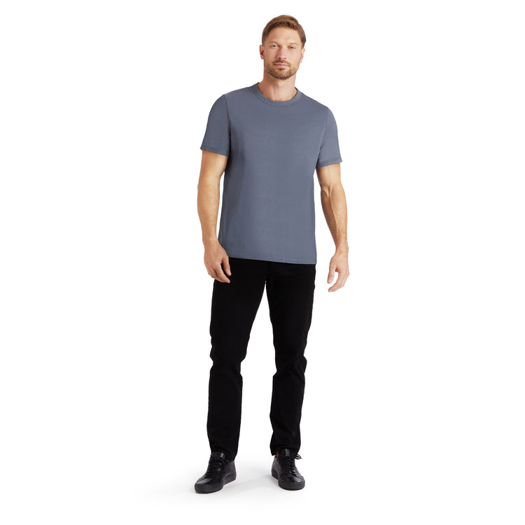 Men wearing Bleu Vintage Classic Crew Driggs Tee