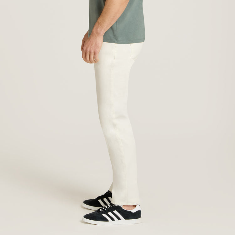 Men wearing White Slim Lloyd Jeans