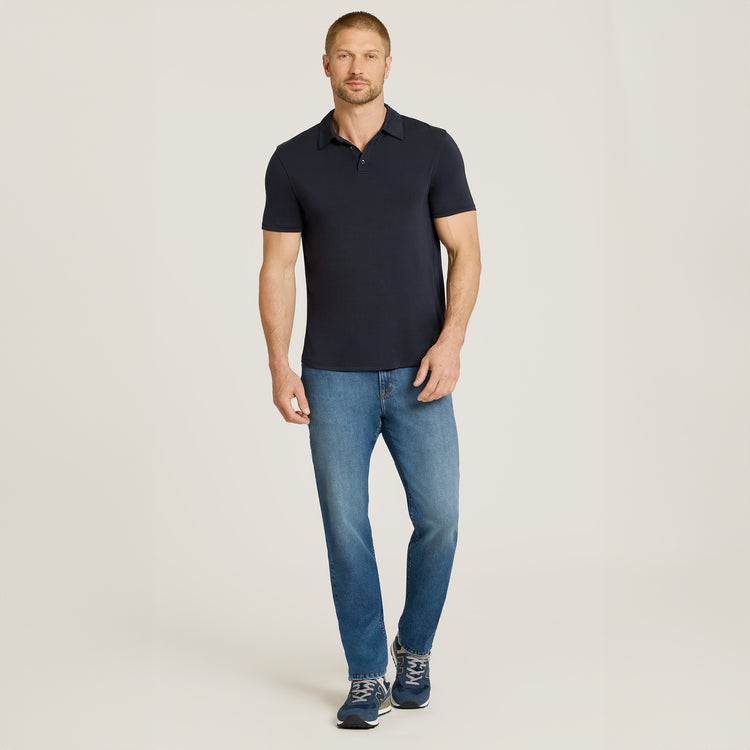 Men wearing Light/Medium Blue Slim Ridge Jeans