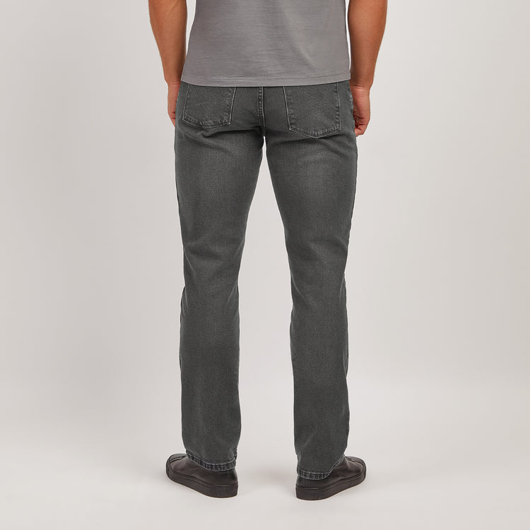 Men wearing Gray Straight Allen Jeans