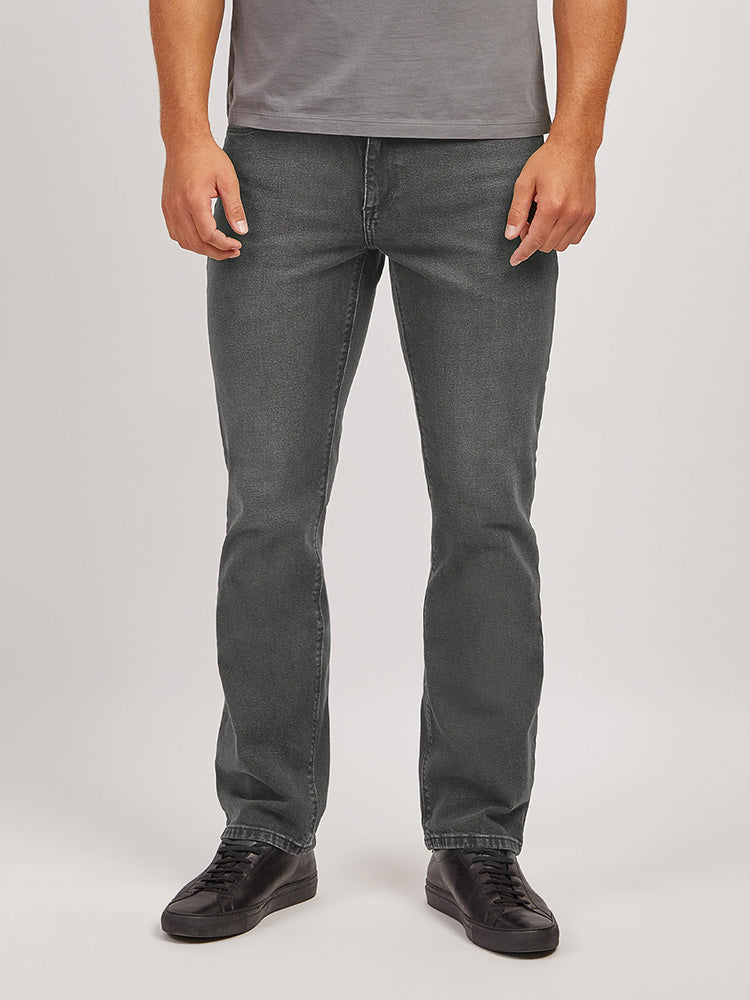 Men wearing Gray Straight Allen Jeans
