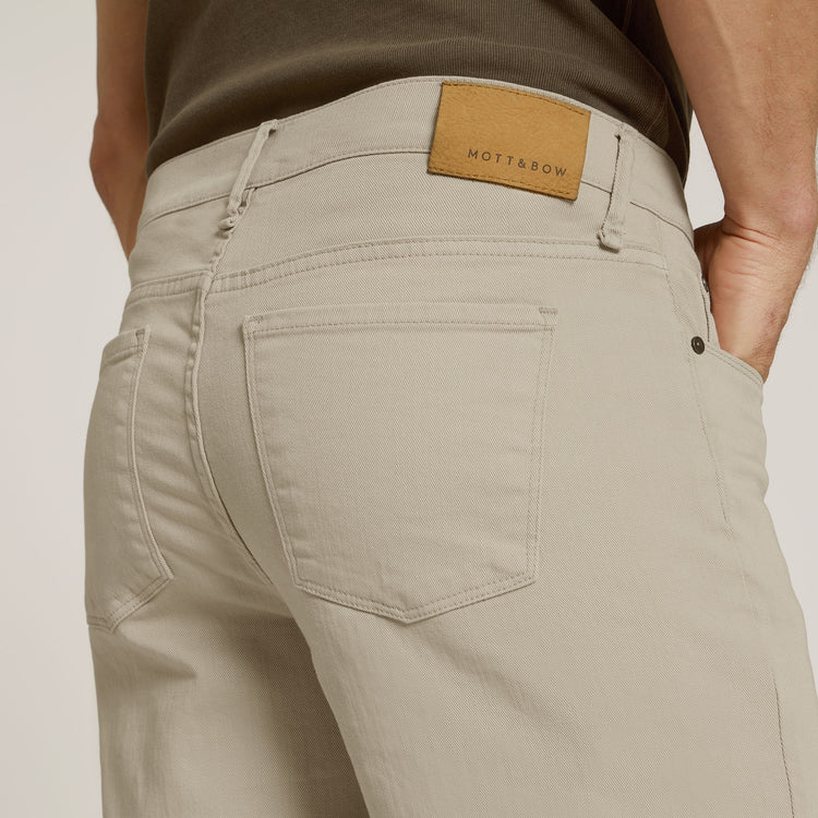 Men wearing Kaki Clair Straight Mercer Jeans