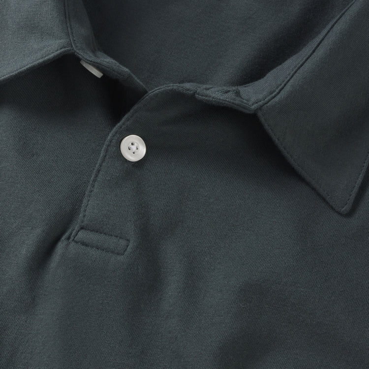 Men wearing Pine Jersey Sueded Polo