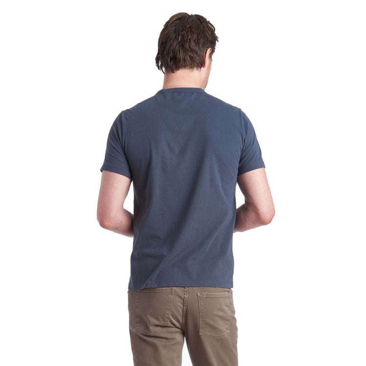 Men wearing Blue Slate Classic Crew Driggs Tee