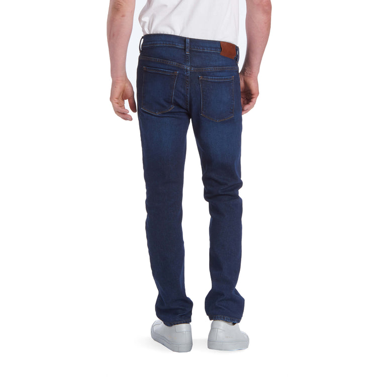 Men wearing Medium/Dark Blue Slim Grand Jeans