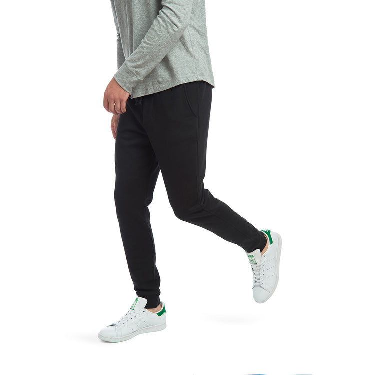 Men wearing Black The French Terry Sweatpant Hooper