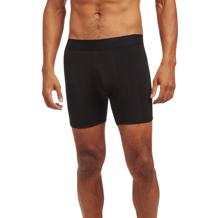 Men wearing Black Second Skin Boxer Brief Promo