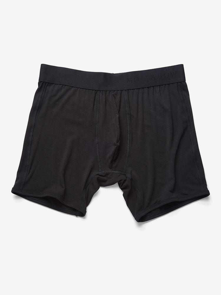 Men wearing Black Second Skin Boxer Brief Promo