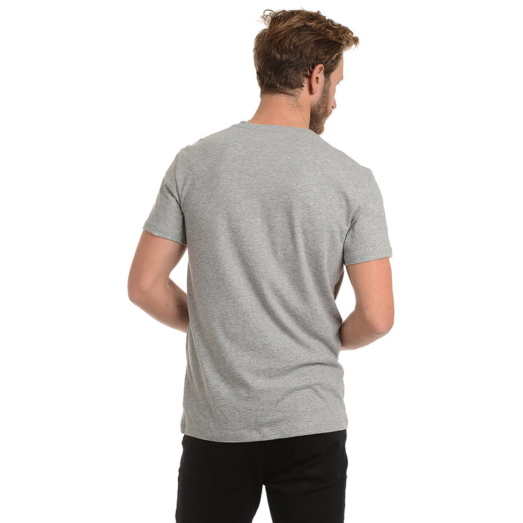 Men wearing Gris jaspeado Classic V-Neck Driggs Tee